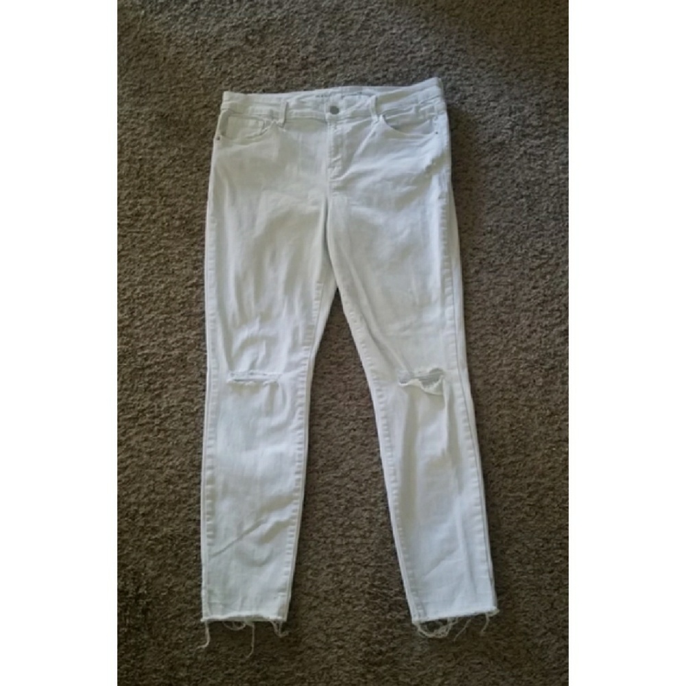 High waisted skinny jeans